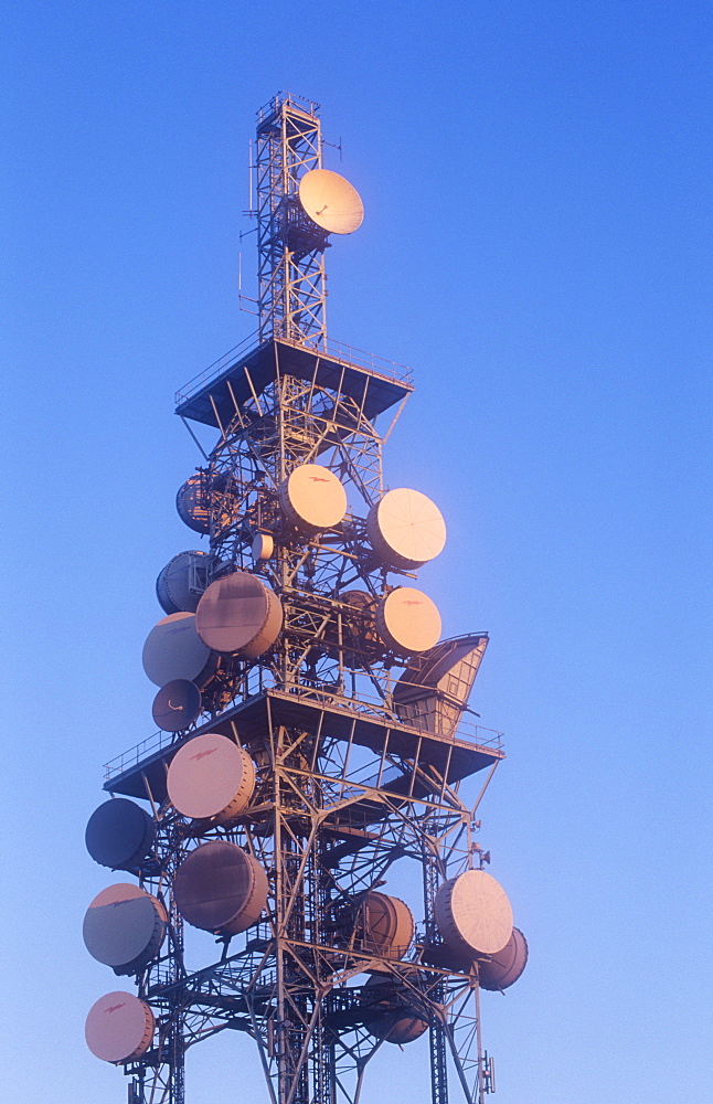 A communications tower in Carlisle, Cumbria, England, United Kingdom, Europe