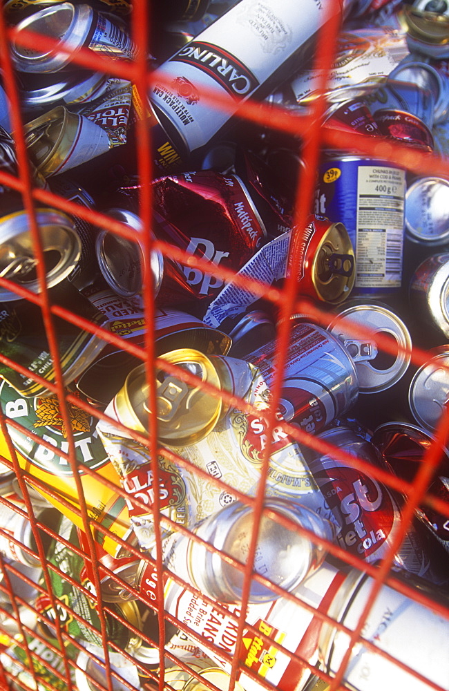 A can recycling bank, United Kingdom, Europe