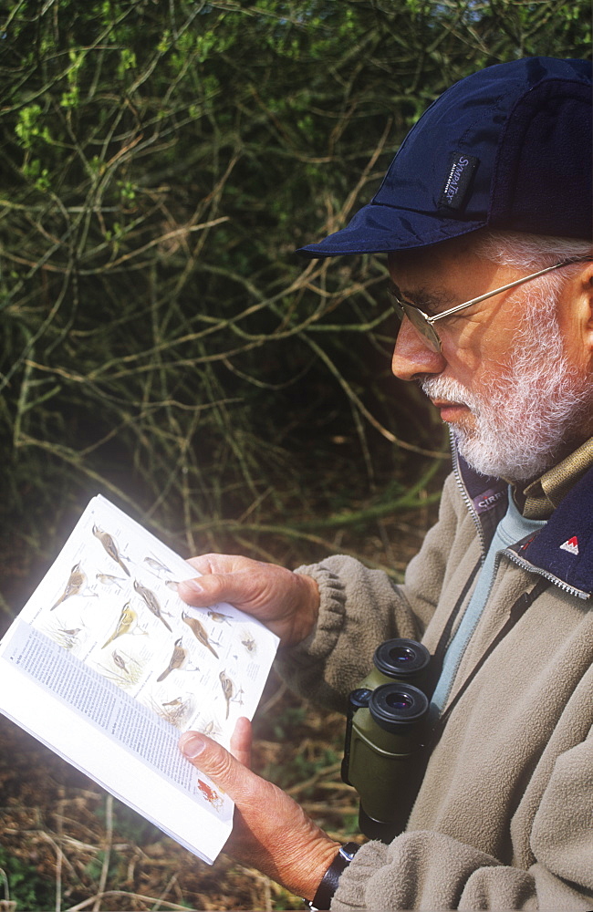 Tony Cooper a volunteer bird surveyor for the British Trust for Ornithology, United Kingdom, Europe