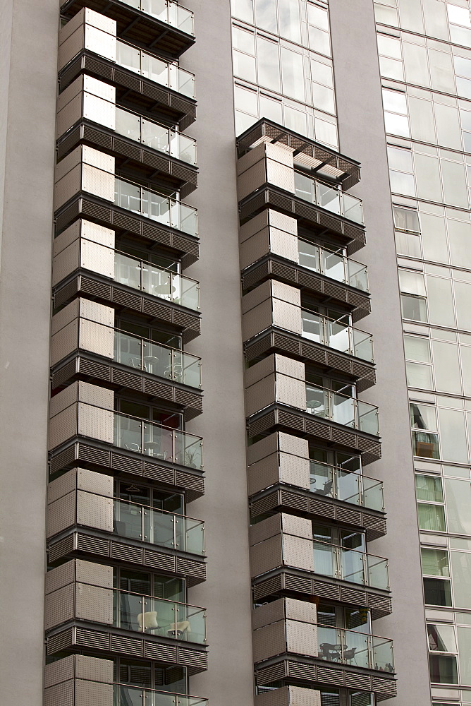 New apartment blocks at Salford Quays in Manchester, England, United Kingdom, Europe