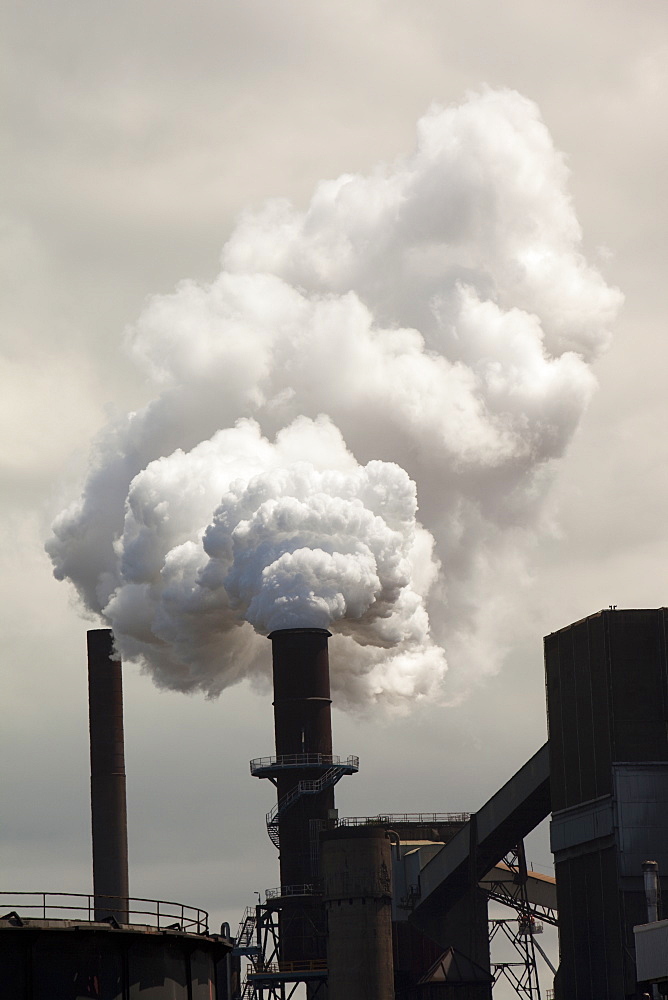 Emissions from the Bluescope steel works at Port Kembla, Wollongong, New South Wales, Australia, Pacific