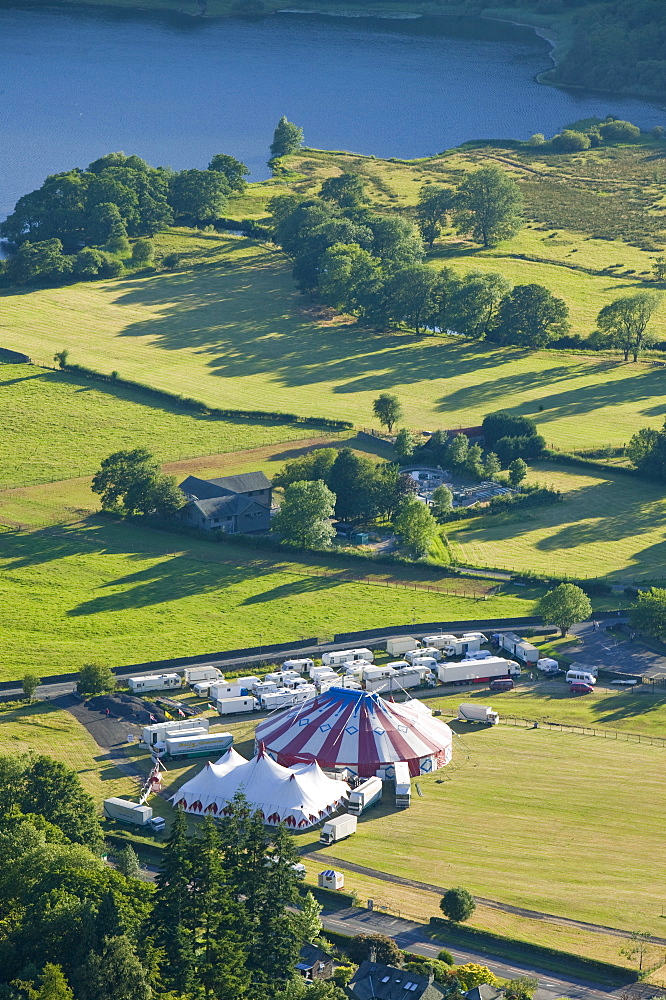 The circus at Grasmere, Lake District, Cumbria, England, United Kingdom, Europe