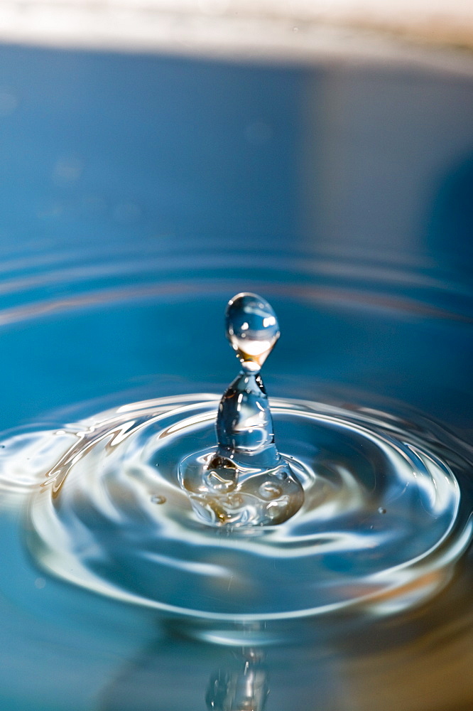 Water flowing into a bowl