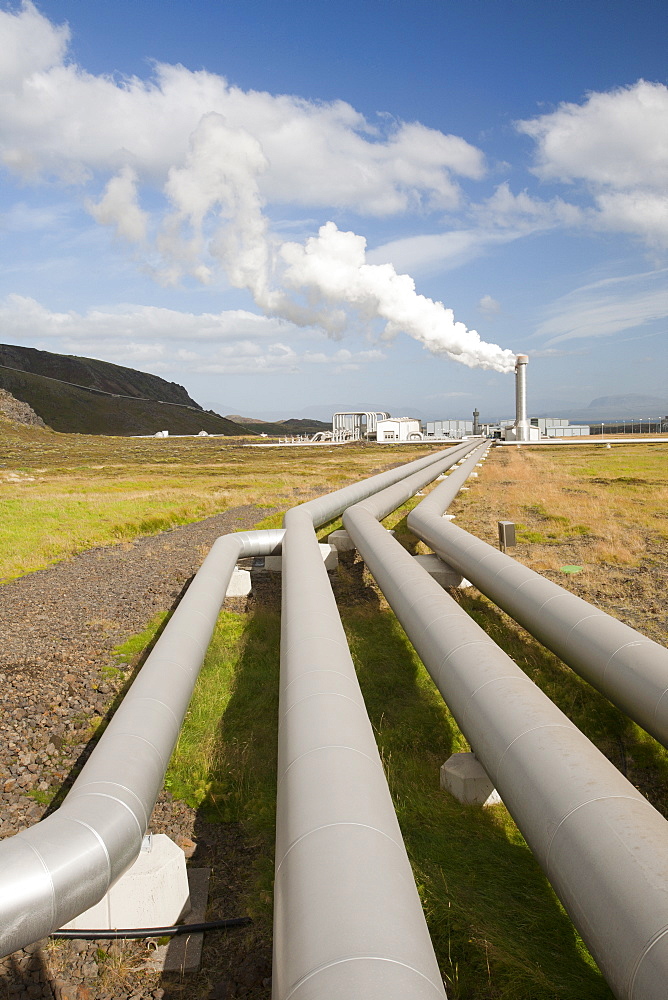 Hellisheidi geothermal power station in Hengill, Iceland, Polar Regions