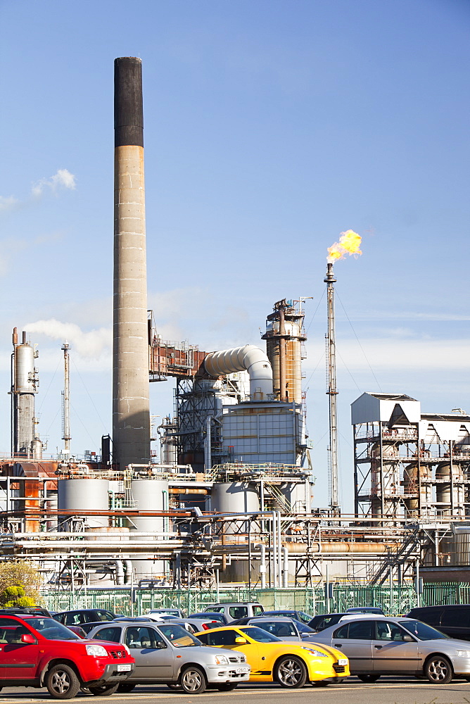 The Ineos oil refinery at Grangemouth in the Firth of Forth, Scotland, United Kingdom, Europe