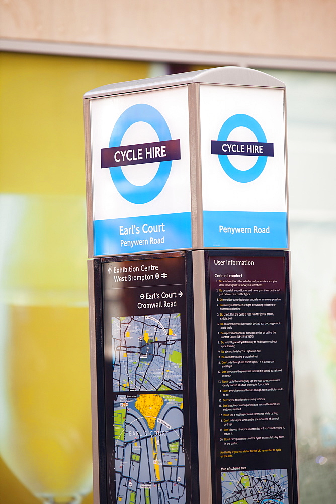 Barclays Cycle Hire scheme (Boris Bikes), part of a green initiative by Transport for London, London, England, United Kingdom, Europe