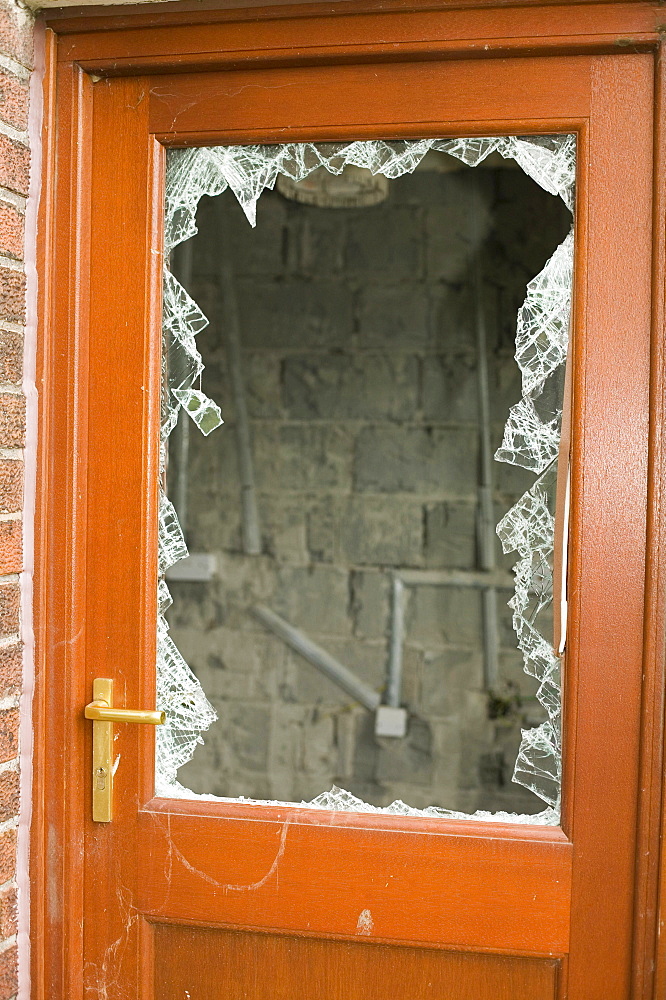 A house break-in in Carlisle, Cumbria, England, United Kingdom, Europe