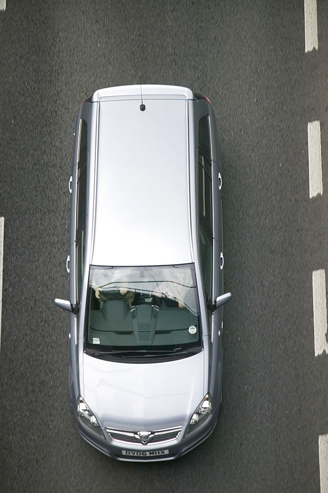 A car from above, Yorkshire, England, United Kingdom, Europe