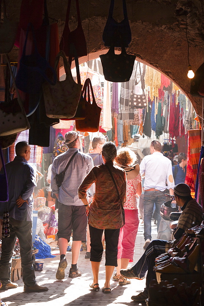 A souk in Marrakech, Morocco, North Africa, Africa