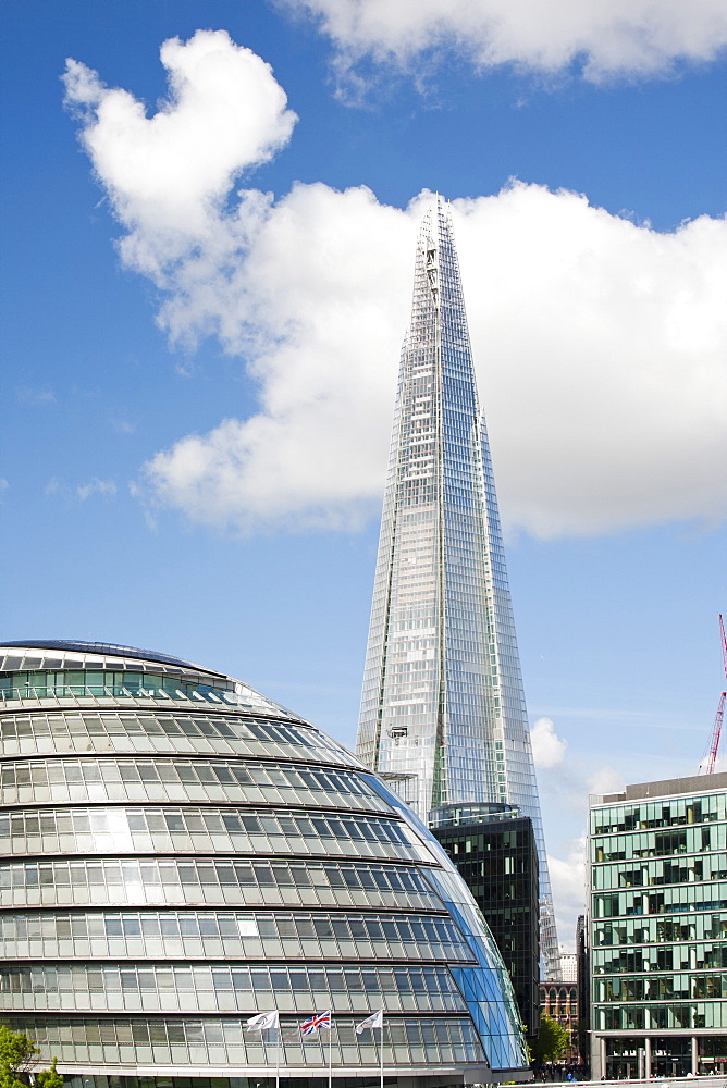 The Shard, at 310m (over 1000 feet), is the tallest building in Europe, London, England, United Kingdom, Europe