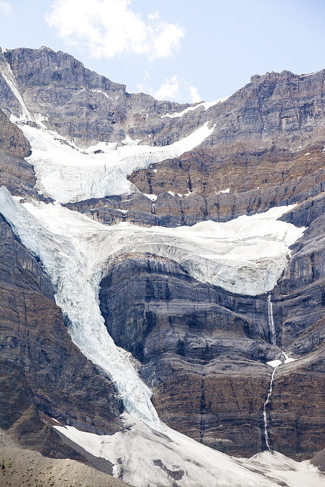 The Crows Foot glacier in the Canadian Rockies, Canada, North America