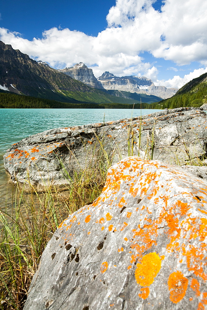 Waterfowl Lake, Banff National Park, UNESCO World Heritage Site, Alberta, Canadian Rockies, Canada, North America