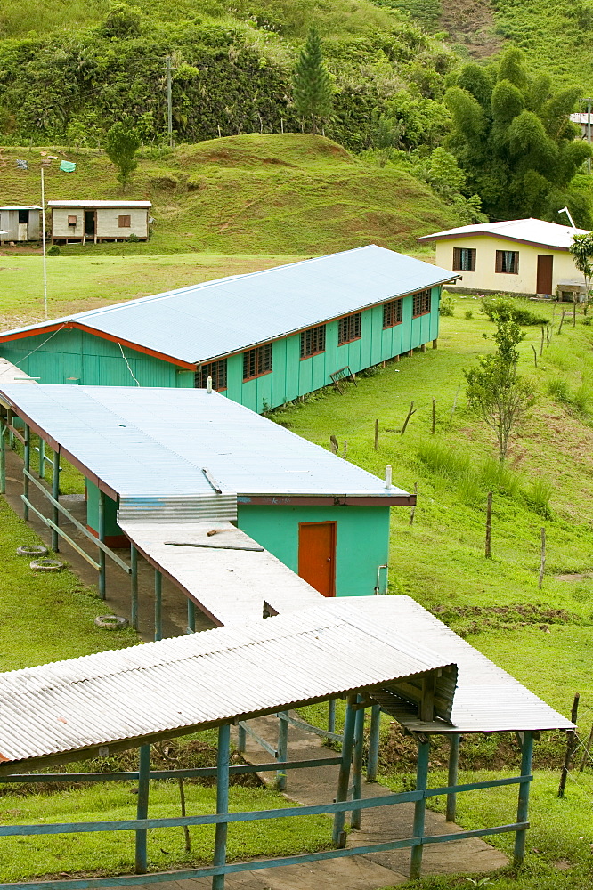 The village school in Bukaya in the Fijian highlands, Fiji, Pacific