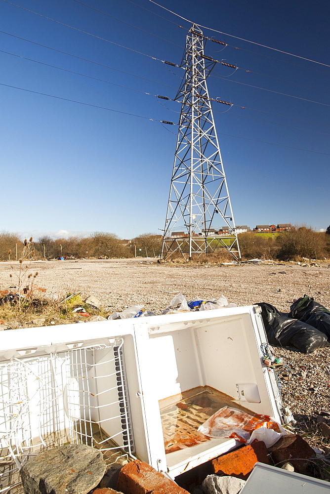 Fly tipping in Barrow in Furness, Cumbria, England, United Kingdom, Europe