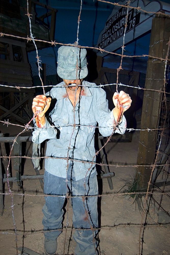 Prisoner replica at the Prisoner of War Camp museum, Geoje-Do Park, South Korea, Asia