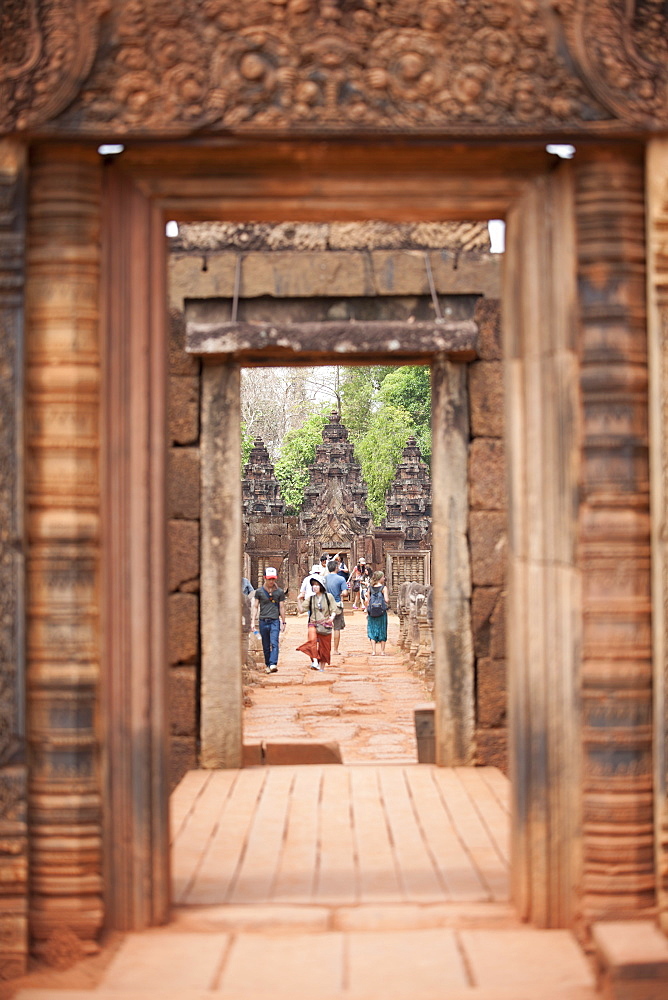 Banteay Srei Temple, Angkor, UNESCO World Heritage Site, Siem Reap, Cambodia, Indochina, Southeast Asia, Asia 