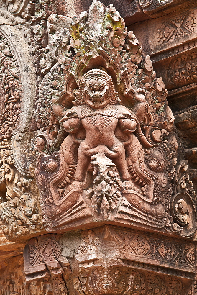 Banteay Srei Temple, Angkor, UNESCO World Heritage Site, Siem Reap, Cambodia, Indochina, Southeast Asia, Asia 