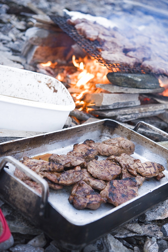 Arctic BBQ. Svalbard, Norway