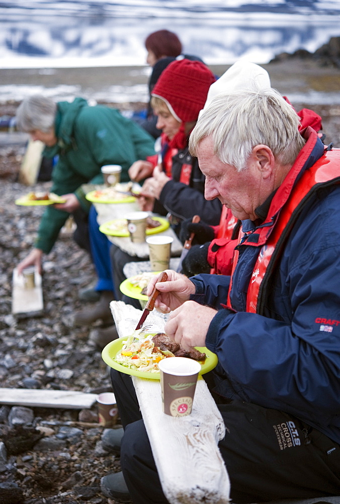 Arctic BBQ. Svalbard, Norway