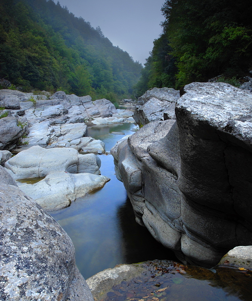 River. Roccatederight, Italy