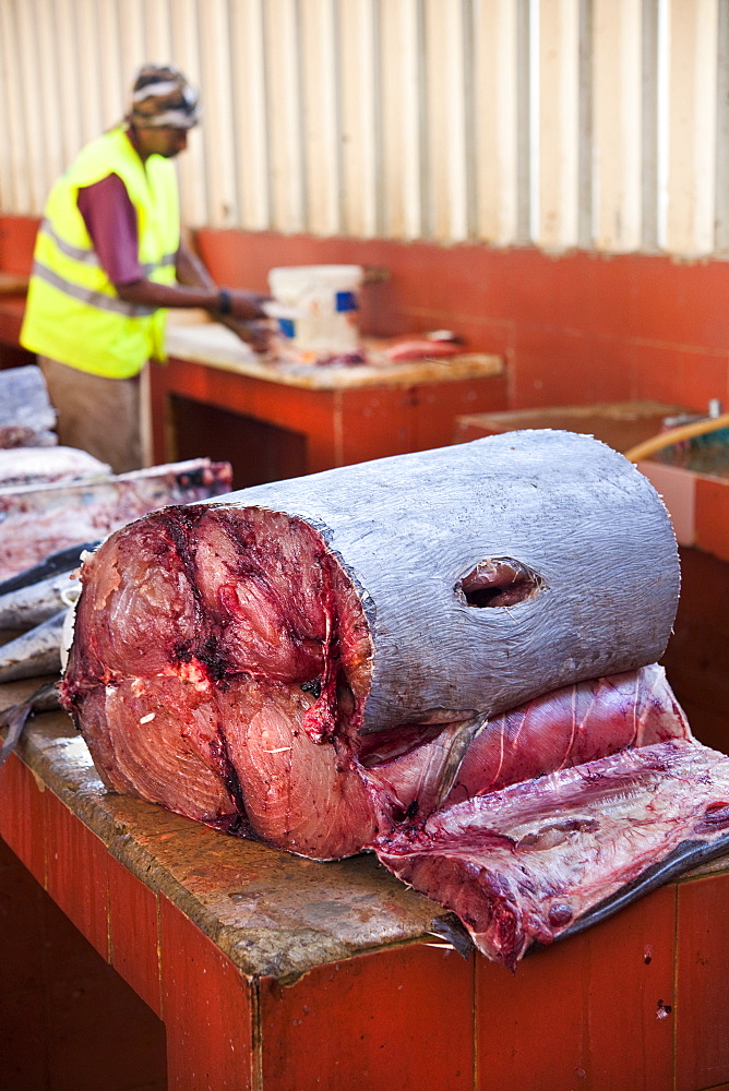 04/04/2009 Mindelo, Fishmarke, Torre de Belem, Near the fishmarket of Mandelo. . Mindelo, Fish Market, Sao Vicente Island. Cape Verde Islands