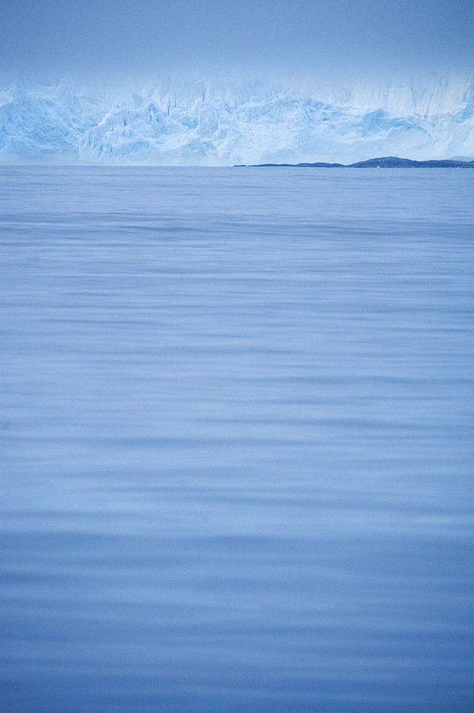 View over the sea to iceberg. Svalbard, Norway       (rr)