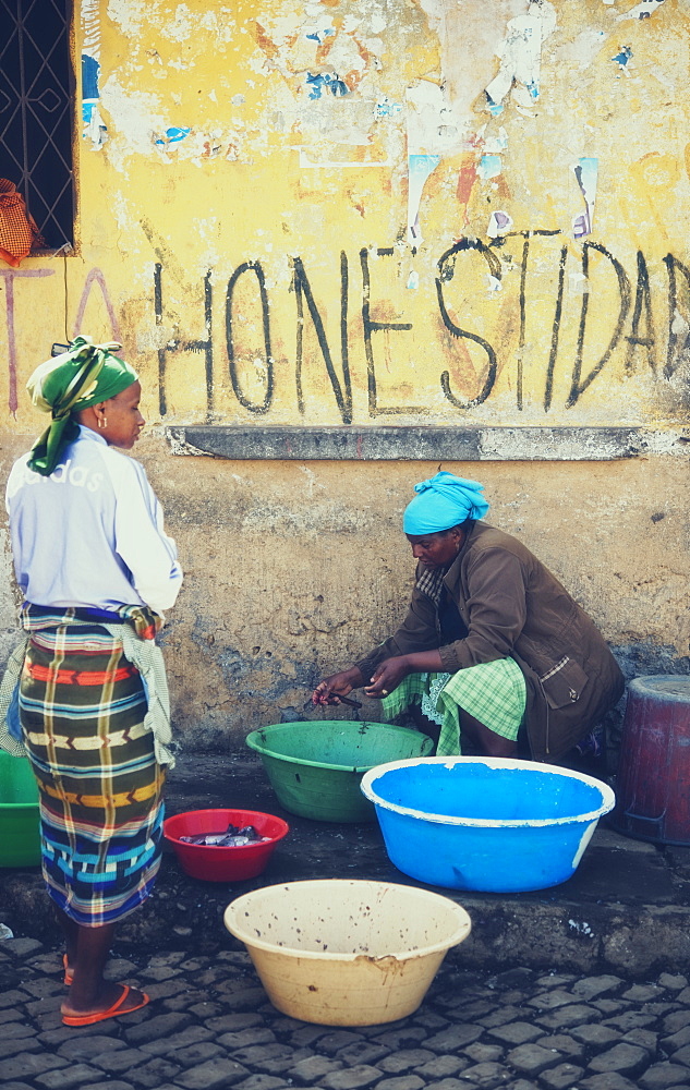 Local Markets. Praia, Assomada Village, Sao Tiago Island. Cape Verde