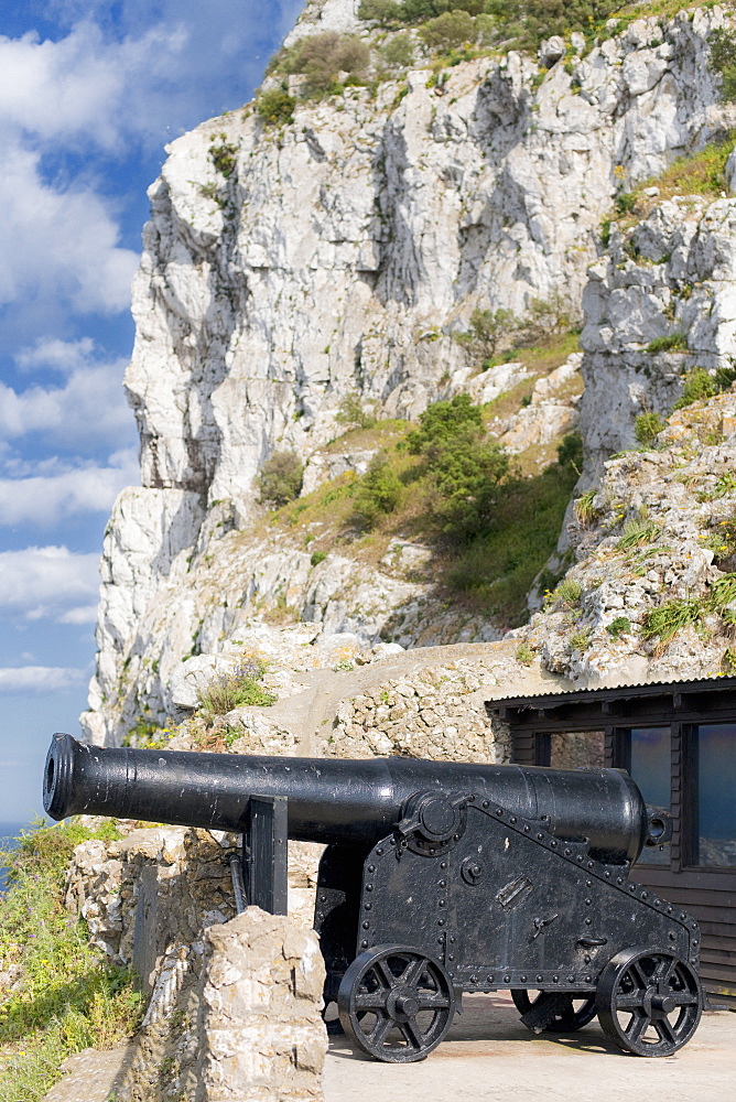 Costal Defence, Cannons Of Gibralter, guns of Gibraltar, 32 pound cannon. City Of Gibraltar, Gibralter Tunels, Gibraltar Strait . UK