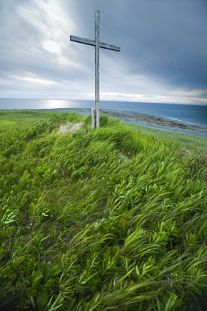 Inuit Burial ground, grave site, Bering Island (Bering Sea) Russia, Asia