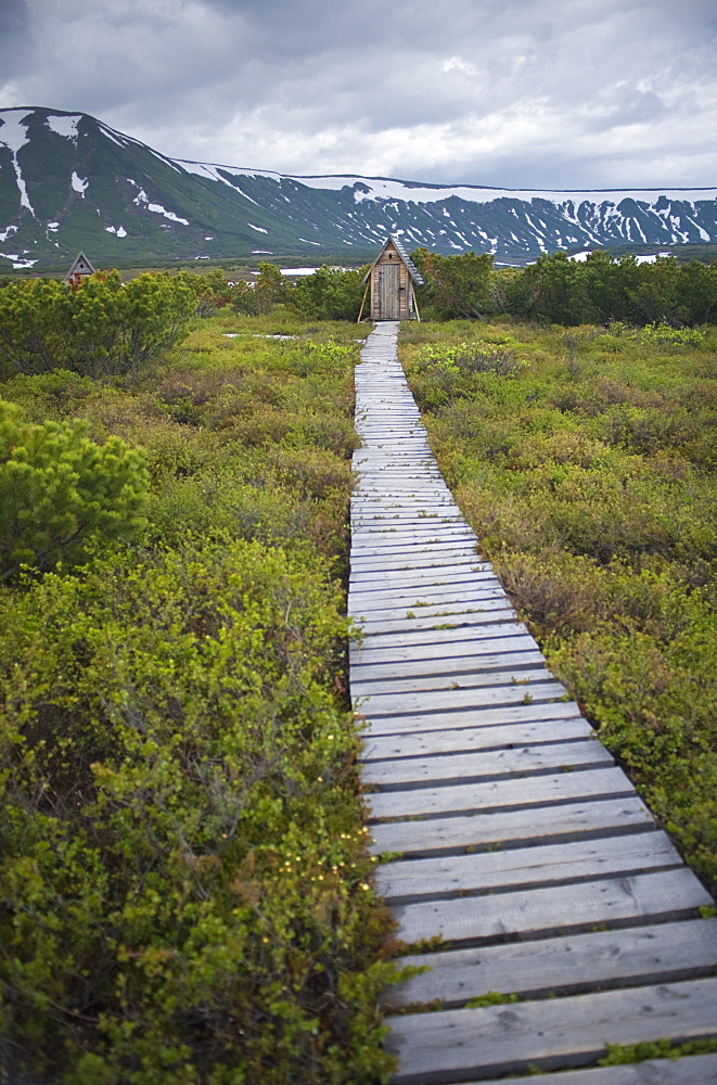 2008, Rangers Quaters, Board Walk. Valley Of Uzon, Valley of Geysers, Petroavlovsk, Russia, Asia