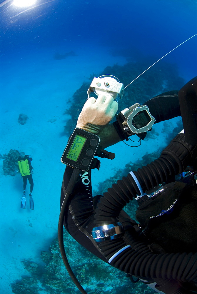 Technical Divers using Trimix, Rebreathers and technical diving equipment, Divetech, Grand Cayman, Cayman Islands, Caribbean