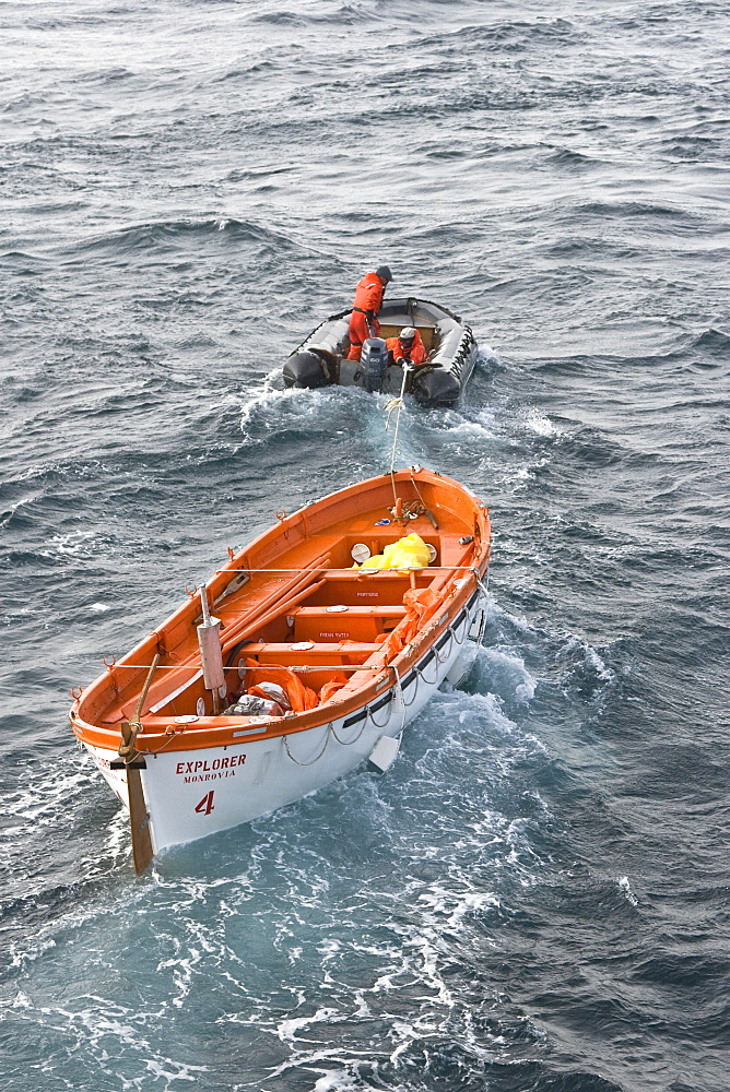 Images of the rescue of 154 people from the sinking expedition ship Explorer in Antarctica