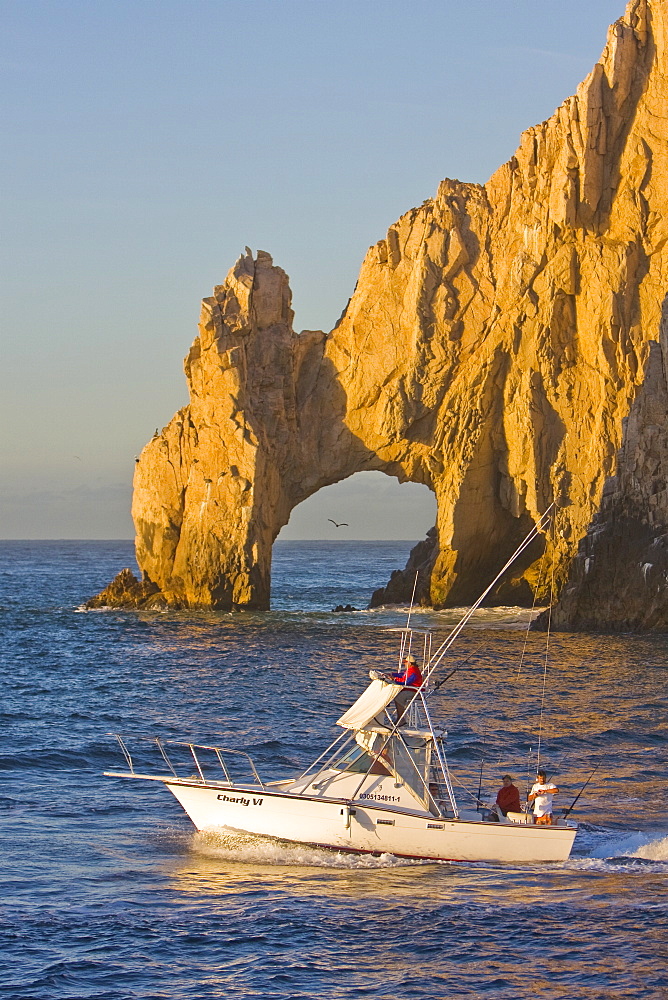 Busy tourism boats in Cabo San Lucas, Baja California Sur, Mexico