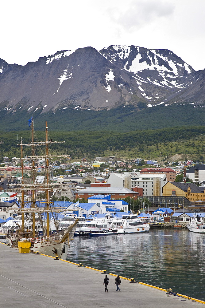 Views of the town of Ushuaia, Argentina