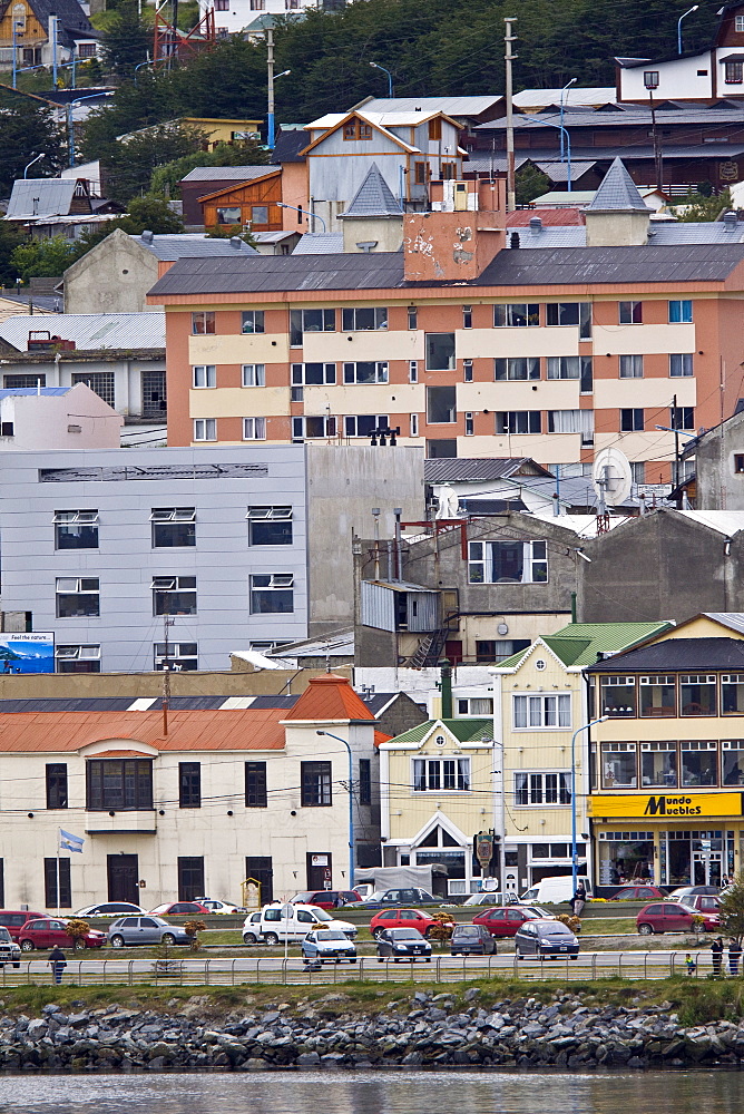 Views of the town of Ushuaia, Argentina