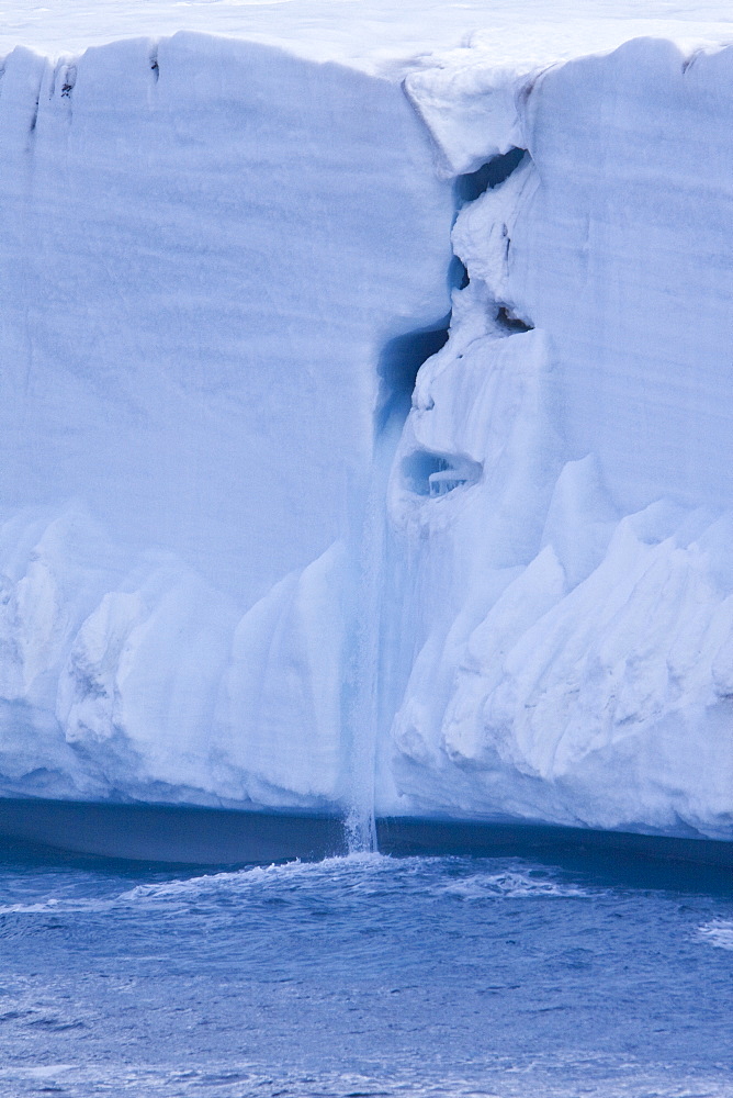 Views of Austfonna, an ice cap located on Nordaustlandet in the Svalbard archipelago, Norway