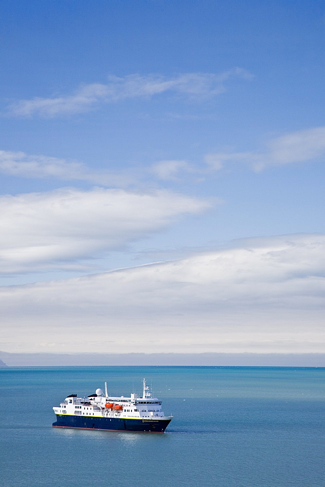 The Lindblad Expedition ship National Geographic Explorer, Svalbard Archipelago, Antarctica