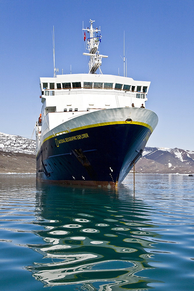 The Lindblad Expedition ship National Geographic Explorer, Svalbard Archipelago, Antarctica