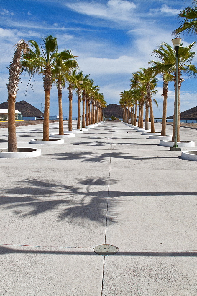 Views of the new (2009) marina still under construction at Puerto Escondido, Baja California Sur, Mexico.