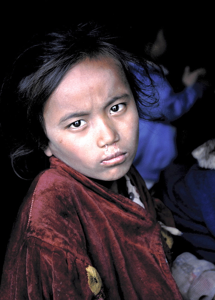 Nepal Girl. Portrait. Nepal