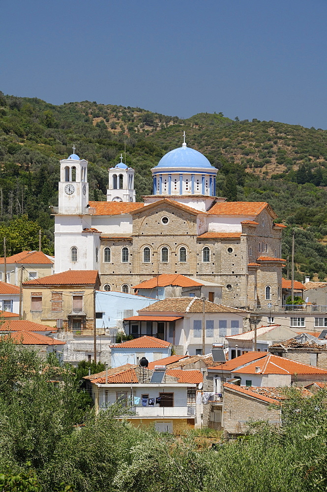 Church of the Holy Trinity, Pagondas, Samos, Eastern Sporades, Greek Islands, Greece, Europe 