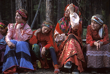 Komi women near Kazym, northwestern Siberia, Russia