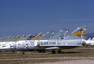 Aircraft in storage at Davis-Monthan Air Force Base, Tucson, Arizona