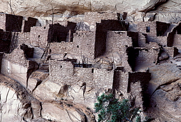 Betatakin, one of two large Anasazi cliff dwellings at Navajo National Monument in northeastern Arizona