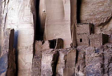 Betatakin, one of two large Anasazi cliff dwellings at Navajo National Monument in northeastern Arizona