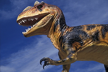 A fake dinosaur in Grand Junction, Colorado