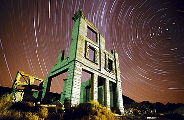 Remnants of the gold rush. An old Bank at the doors of Death Valley National Park in Rhyolite, California on february 15, 2004.