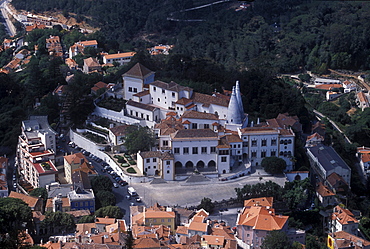 The National Palace of Sintra in Sintra, an historic village near Lisbon, Portugal.