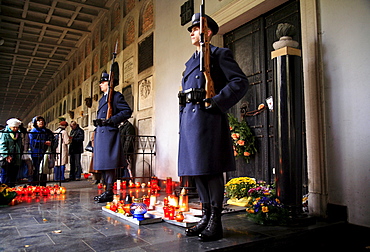 All Saints Day at Powazki Cemetery in Warsaw, Poland.