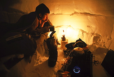 The hunter is Paul Nagmalik, age 22. Paul drew the tag to go on a polar bear hunt out of Igloolik. Paul told me he was anxious to make a future as a hunter.